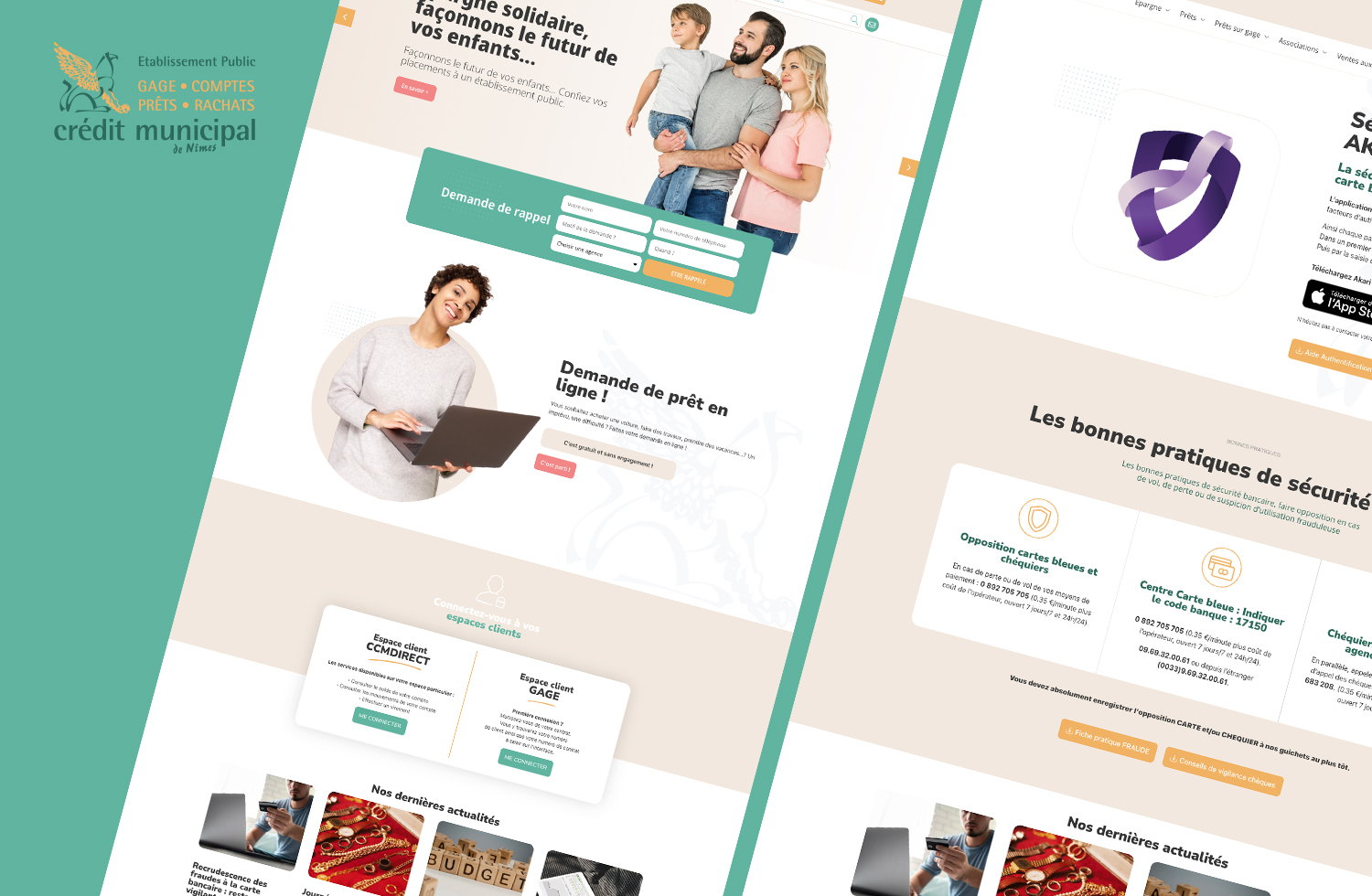 Refonte site institutionnel WordPress pour le Crédit Municipal de Nîmes