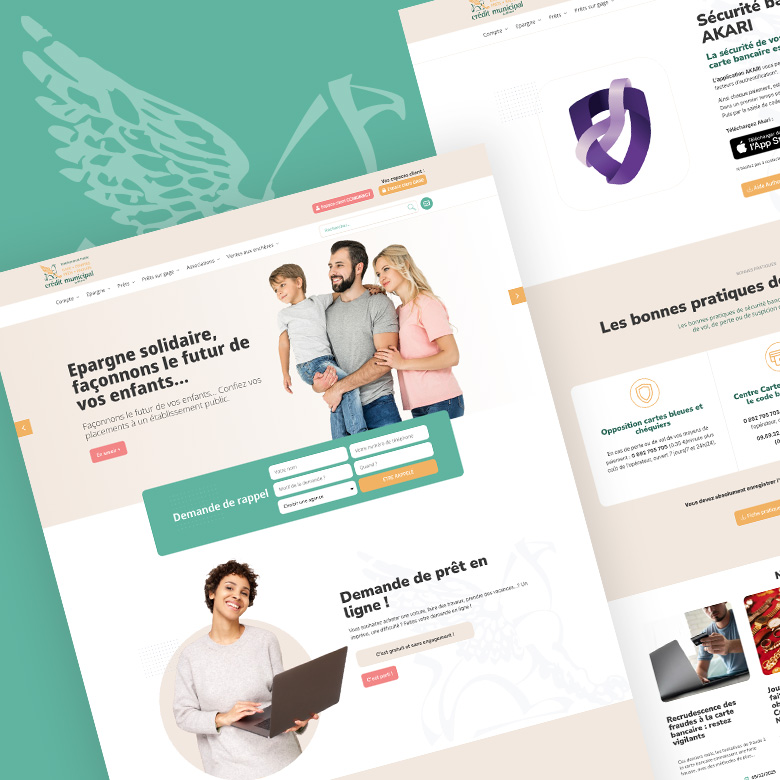 Refonte site institutionnel WordPress pour le Crédit Municipal de Nîmes