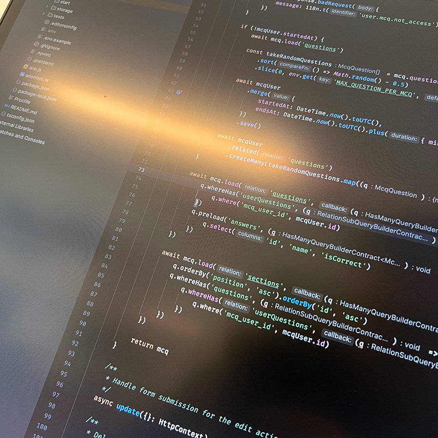 Développement web sur mesure