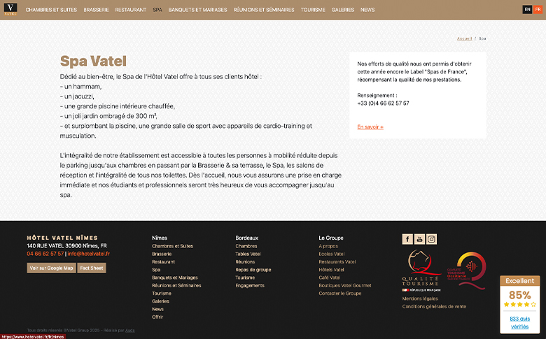 Développement sur mesure du site de l’Hôtel Vatel - image de galerie