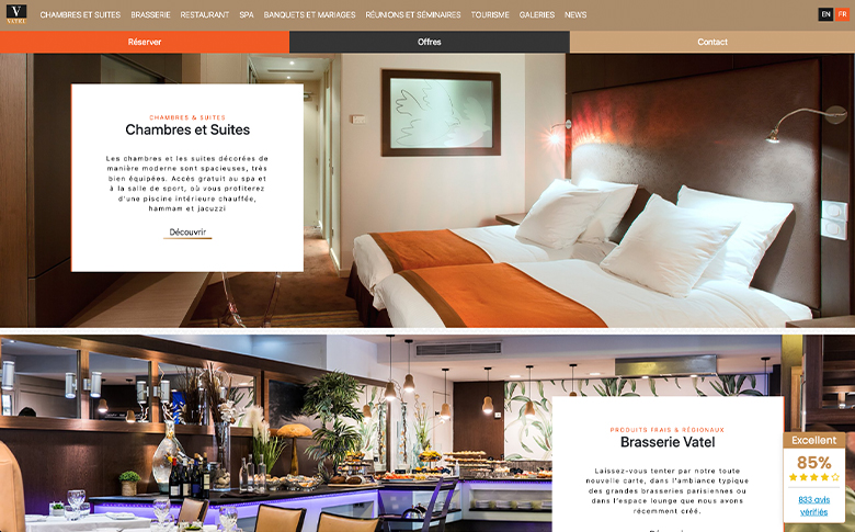 Développement sur mesure du site de l’Hôtel Vatel - image de galerie