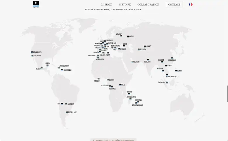 Landing page multilingue pour le site du Groupe Vatel - image de galerie