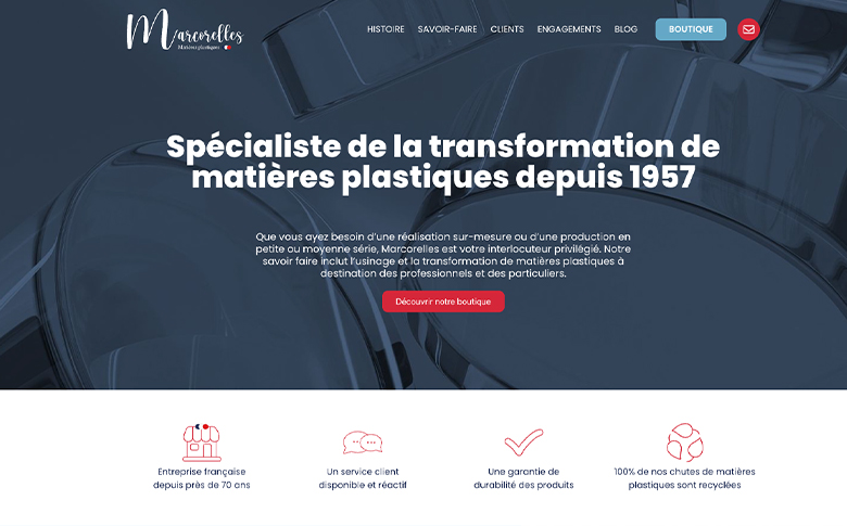 Création du site vitrine WordPress pour MarcoRelles - image de galerie