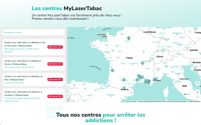 Branding et site internet WordPress sur mesure pour MyLaserTabac - image de galerie