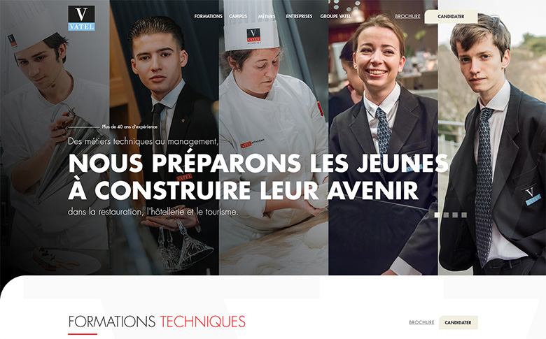 Refonte du site vatel.fr : un nouveau socle digital pour le Groupe Vatel - image de galerie