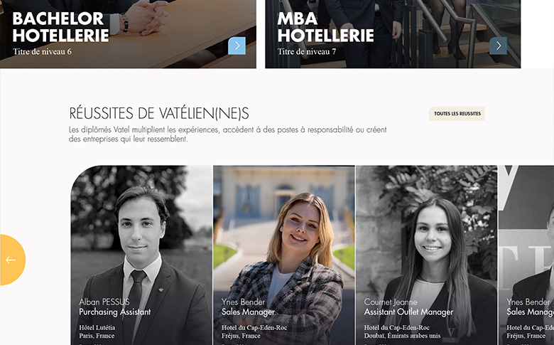 Refonte du site vatel.fr : un nouveau socle digital pour le Groupe Vatel - image de galerie