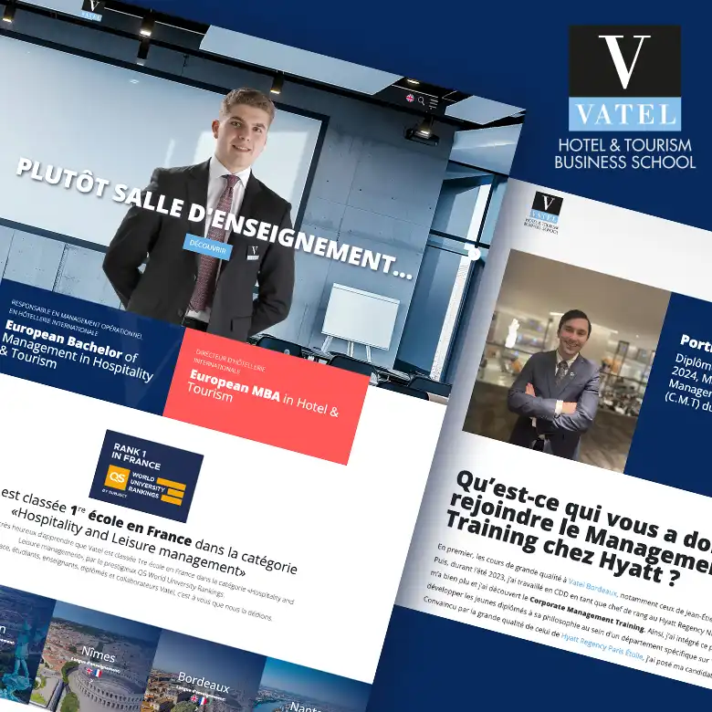 Sites internets internationaux des écoles du groupe Vatel