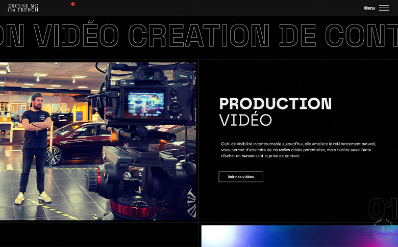 Site vitrine WordPress pour emif.tv - image de galerie