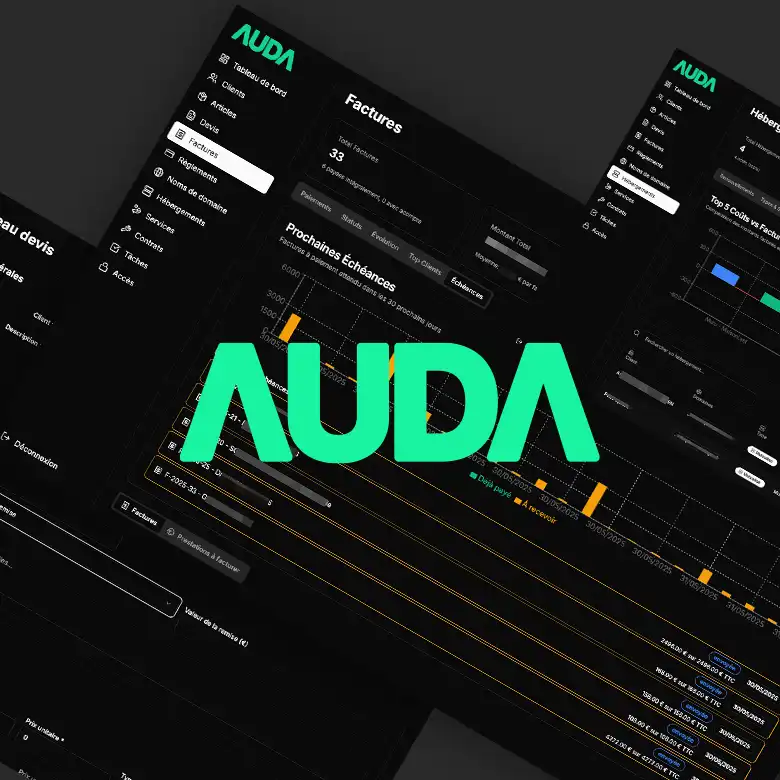 Application SaaS de gestion d'agence web