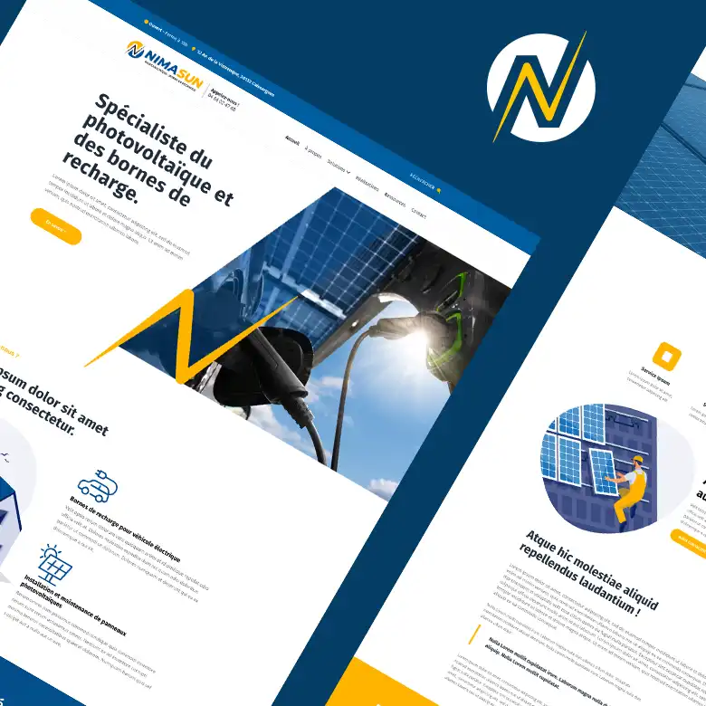 Conception graphique et développement WordPress pour Nimasun