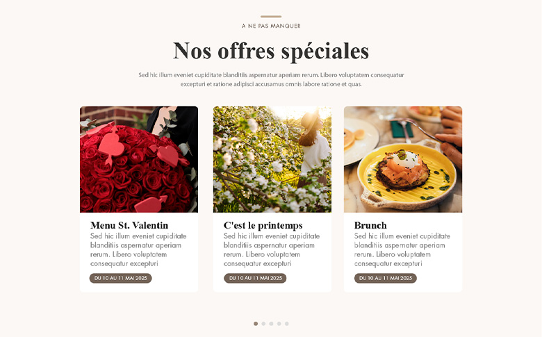 Création du site internet des restaurants Vatel - image de galerie